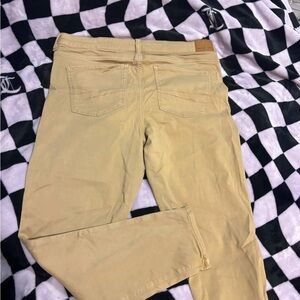 Khaki color american eagle jeans